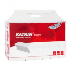 Papierov utierky skladan ZZ 2-vrstvov KATRIN Classic Handy pack biele (20 bal.) 