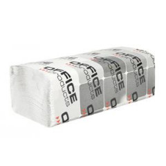 Papierov utierky Office Products ZZ 1-vrstvov biele recykel (20 bal.) 