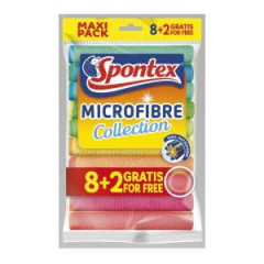 Utierky Spontex Microfibre 8 + 2 ZDARMA 