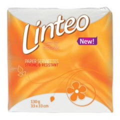 Servtky 1-vrstvov Linteo Classic 33x33cm, 130gr, biele 