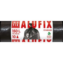 Vrecia na odpadky 150 l / 10 ks, 40mic., 78 x 105 cm, ierne, LDPE 