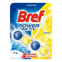 Bref Power Aktiv WC z�vesn� blok tuh� 50 g lemon 