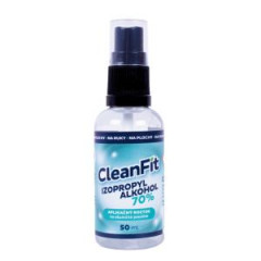 CleanFit dezinfekn roztok IZOPROPYL 70% s rozpraovaom 50 ml 
