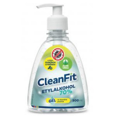 CleanFit dezinfekn gl 70% citrus na ruky s pumpikou 300 ml 
