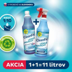 Cleanfit ultrakoncentrt - Leskl povrchy 1+1=11 l 