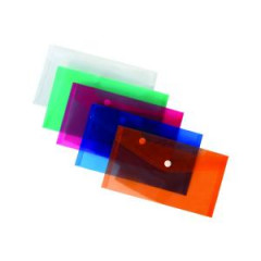 Plastov obal DL s cvokom Karton PP ry 