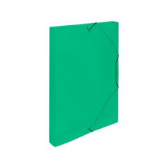Plastov box s gumikou Karton PP priehadn zelen 