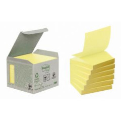 Samolepiace Z-Bloky Post-it recyklovan, 76x76 mm, lt 