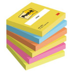 Bloky Post-it ENERGETIC 76x76mm, 6x100 lstkov