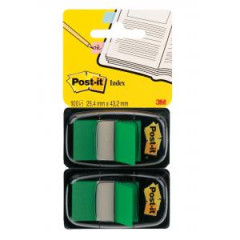 Zloky Post-it Index irok 25,4x43,2 zelen 2ks 