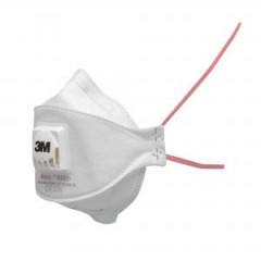 asticov respirtor FFP3 Aura 9332+ s vdychovm ventilom 3M Aura Respirtor s filtrom astc 9332+ poskytuje ochranu pri dchan kategrie FFP3, umouje zloenie do roviny, sklad sa z 3 panelov, m nzky odpor pri dchan