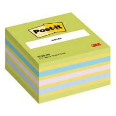 Bloek kocka Post-it 76x76 nenov zelen mix