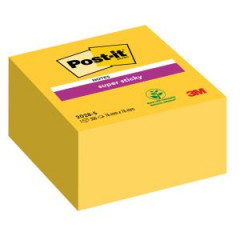 Bloek kocka Post-it Super Sticky 76x76mm lt 350l