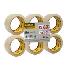 Baliaca lepiaca pska Scotch , neobsahuje PVC, transparentn, 48mm x 50m, 6 roliek 