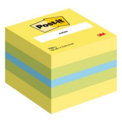Bloek kocka Post-it, 51x51 mm, mini, mix farieb