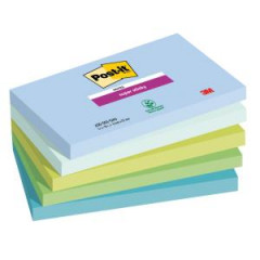 Bloek Post-it Super Sticky OASIS, vekos 76x127 mm, 5 blokov po 90 lstkov