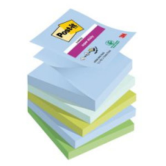 Samolepiace Z-bloky Post-it Super Sticky OASIS, vekos 76x76 mm, 5 blokov po 90 lstkov 