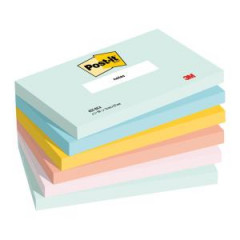 Samolepiaci bloek Post-it BEACHSIDE, vekos 76x127 mm, 6x100 lstkov 
