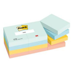 Samolepiaci bloek Post-it BEACHSIDE, vekos 38x51 mm, 12x100 lstkov 