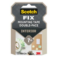 Scotch Obojstrann montna pska do interiru, 19 mm x 1,5 m 