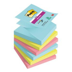 Samolepiace Z-bloky Post-it Super Sticky COSMIC, vekos 76x76 mm, 6 blokov po 90 lstkov 