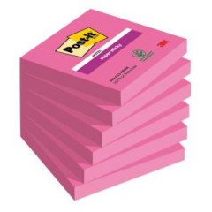 Samolepiaci bloek Post-it Super Sticky ruov 76x76mm 