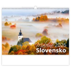Nstenn kalendr Malebn Slovensko 45 x 31,5 cm 2026 