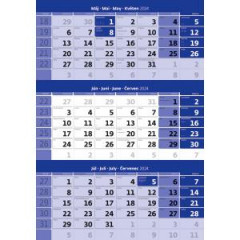 Trojmesan kalendr modr 2024