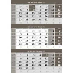 Trojmesan kalendr siv 2024
