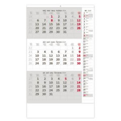 Trojmesan kalendr siv s poznmkami 2024