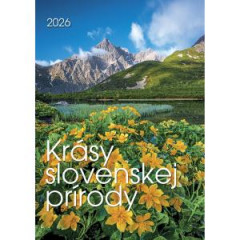 Nstenn kalendr 24 x 34 cm Krsy slovenskej prrody 2026 