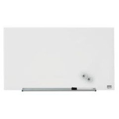 Sklenen tabua Nobo Diamond biela 680x380 mm 