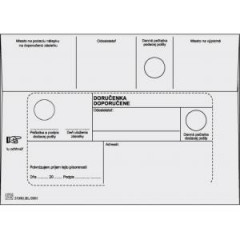 Potov oblky B6 doruenka,1000 ks
