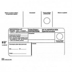 Potov oblky B6 doruenka do VR OD, Nedoposiela ,s pskou 1000ks