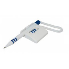 Pero so stojanom Office Products plastov modro-biele horizontlne 