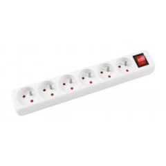 Predlovac kbel Office Products so 6 zsuvkami s vypnaom 3m 