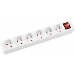 Predlovac kbel Office Products so 6 zsuvkami s vypnaom 5m 