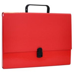 Aktovka s dradlom Office Products na dokumenty A4 erven 