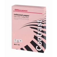 Farebn papier Office Depot A4, pastelov ruov, 80 g/m2 