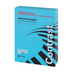 Farebn papier Office Depot Contrast intenzvna modr, A4, 80 g 