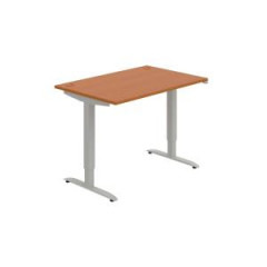 Pracovn stl Motion, ZO, 2S, 140x70,5-120,5x80 cm, erea/siv 