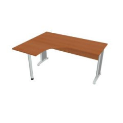 Pracovn stl Cross, ergo, prav, 160x75,5x120 cm, erea/kov 