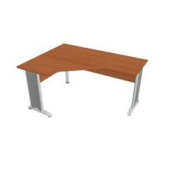 Pracovn stl Cross, ergo, prav, 160x75,5x120 cm, erea/kov 