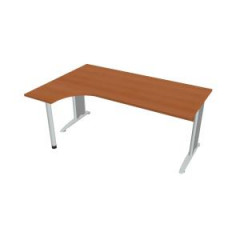 Pracovn stl Cross, ergo, prav, 180x75,5x120 cm, erea/kov 