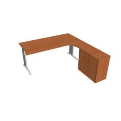 Pracovn stl Cross, ergo, av, 180x75,5x200 cm, erea/kov 