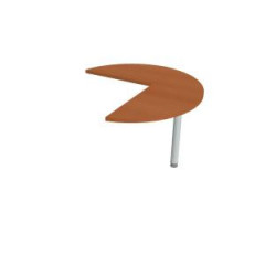 Doplnkov stl Flex, prav, 100,0x75,5x(60x60) cm, erea/kov 