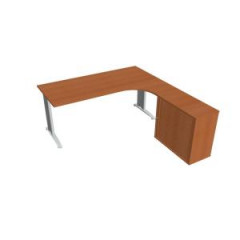 Pracovn stl Flex, ergo, av, 180x75,5x200,0 (80x40) cm, erea/kov 