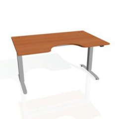 Pracovn stl Motion Ergo, ZO, 2S, 160x70,5-120,5x90 cm, erea/siv 