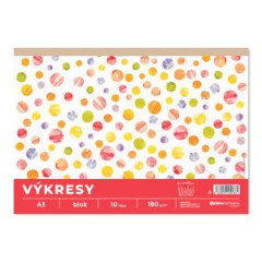 Vkresy 180g, A3 10 ks v bloku 