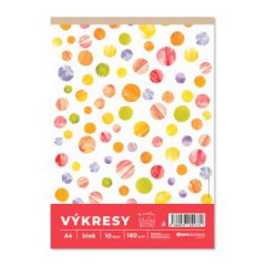 Vkresy 180g, A4 10 ks v bloku 